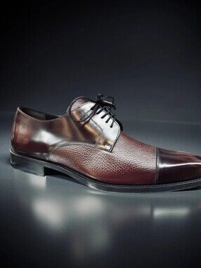 Mezlan SOKA BURGUNY OXFORDS  REAL     DEERSKIN